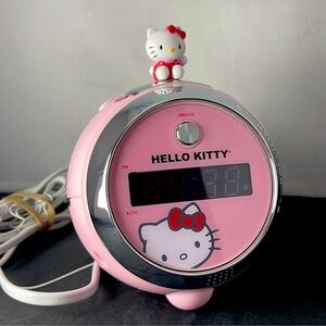 Hello Kitty Pink Round Digital Alarm Projection Clock 2580WH01 Sanrio 1976 2010